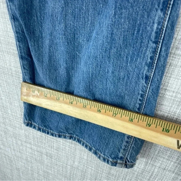Polo Jeans Mens Size 34x30 boot distressed bottom hem 2574 - Picture 6 of 13